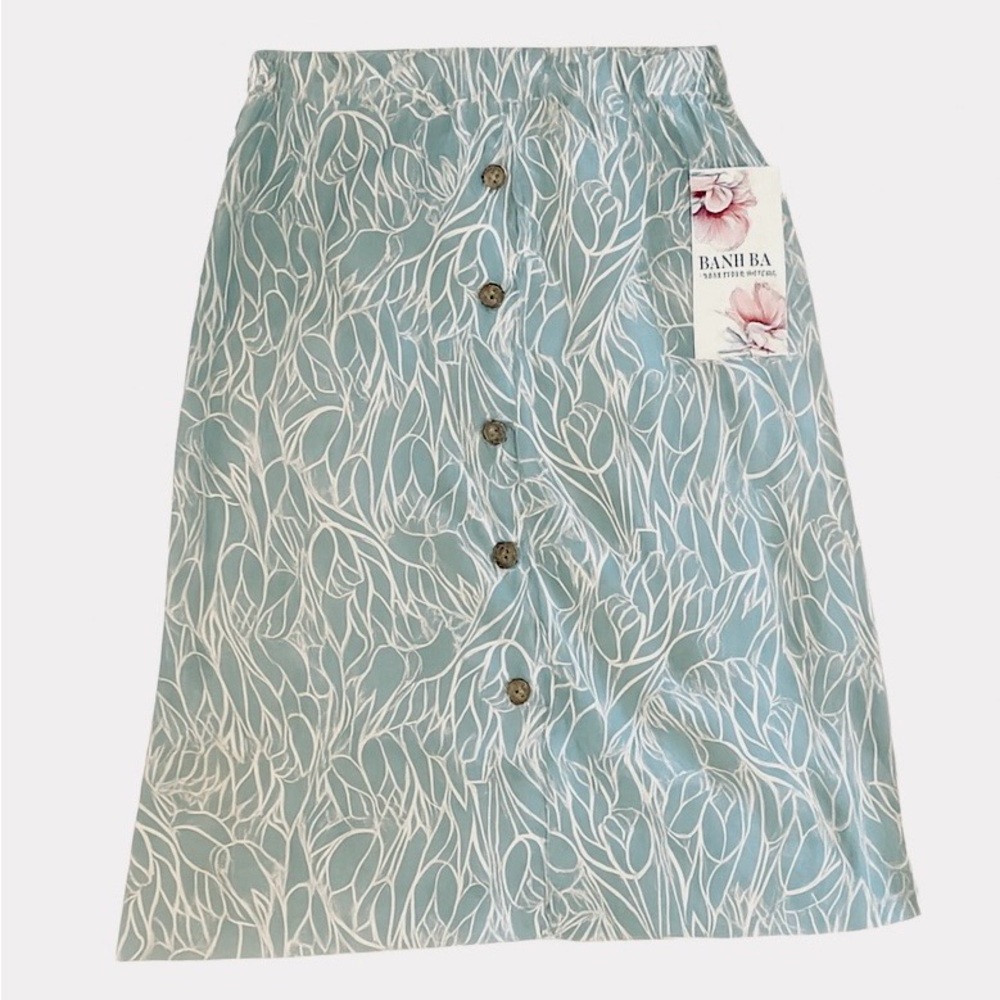 Light Blue A-Line Women's Skirt